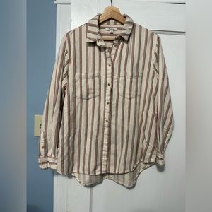 Madewell Button Up Flannel with pockets
